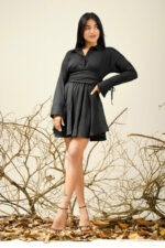 ELLISKA BLACK MINI DRESS